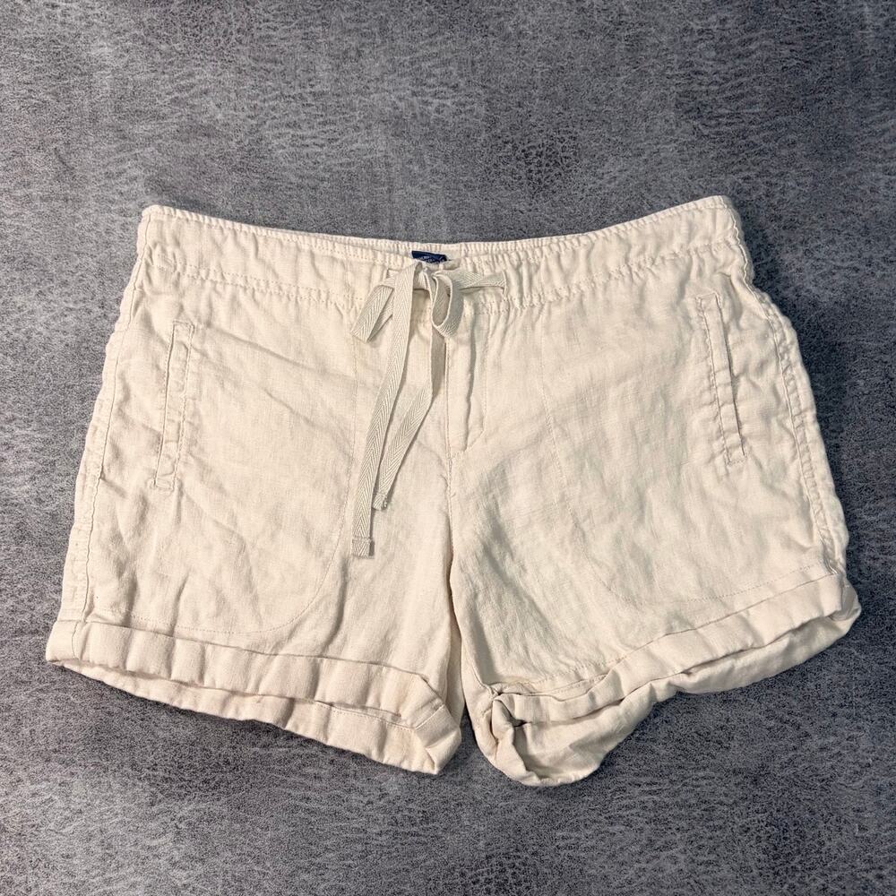 Vintage Linen Duck Head Cream Shorts